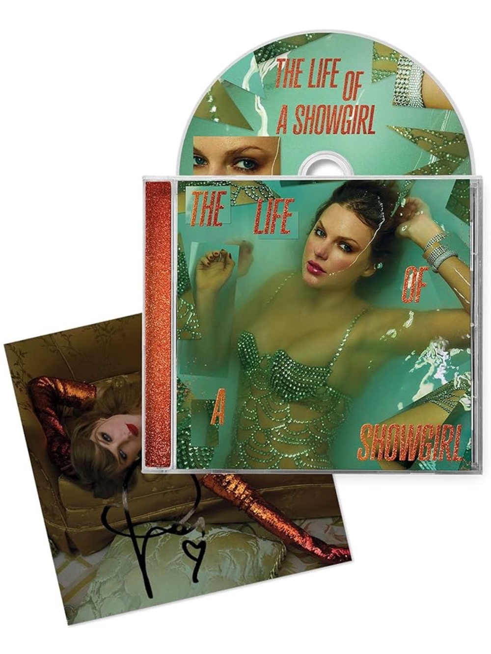 Taylor Swift The Life of a Showgirl Signed Autographed CD